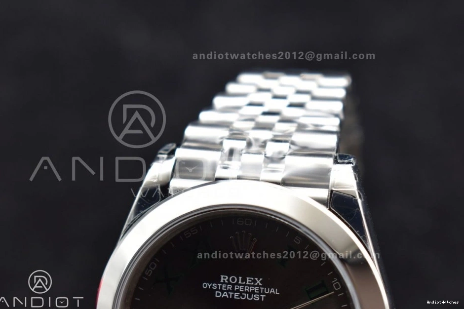 Best VS SS 904L 126334 on VSF Roman FashionForward Bracelet 41 Green Steel 1:1 Jubilee Gray 642 Dial DateJust Edition 0303